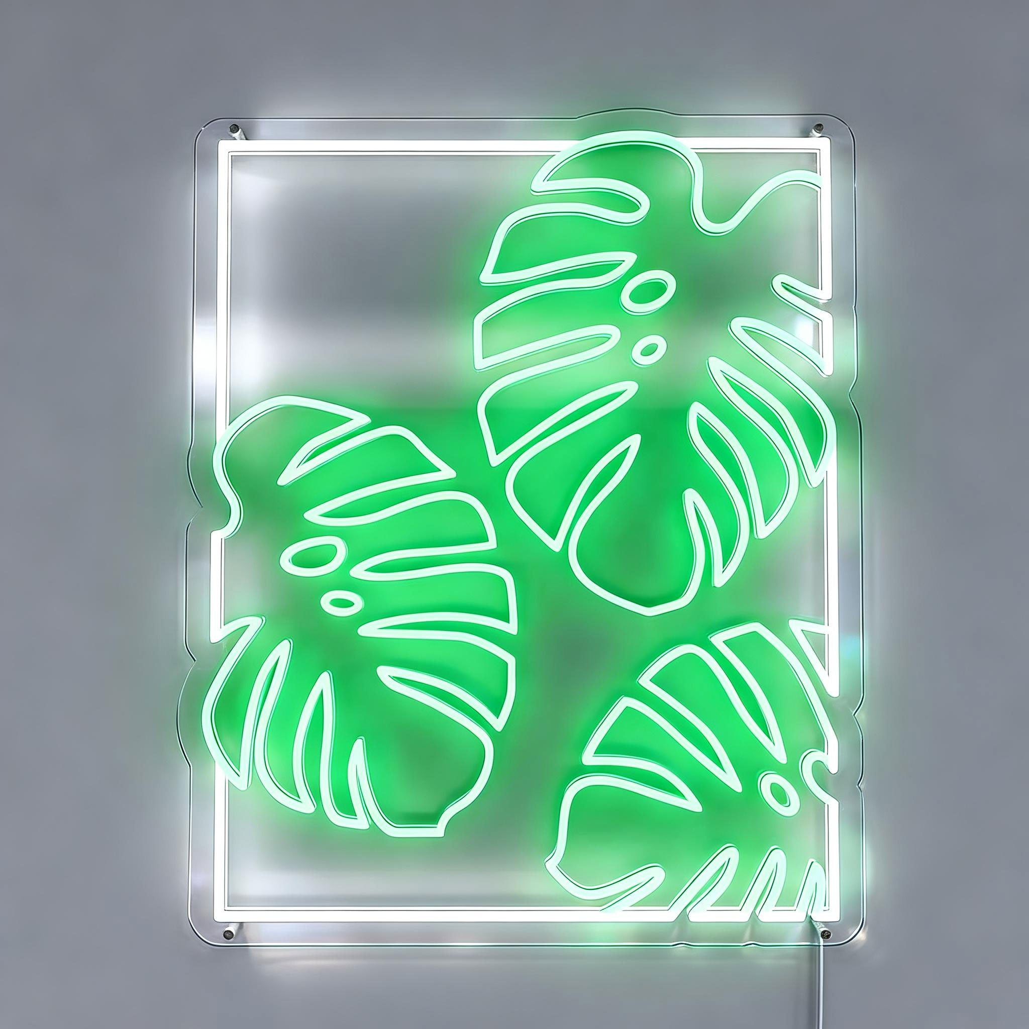 Monstera Plant Neon Sign