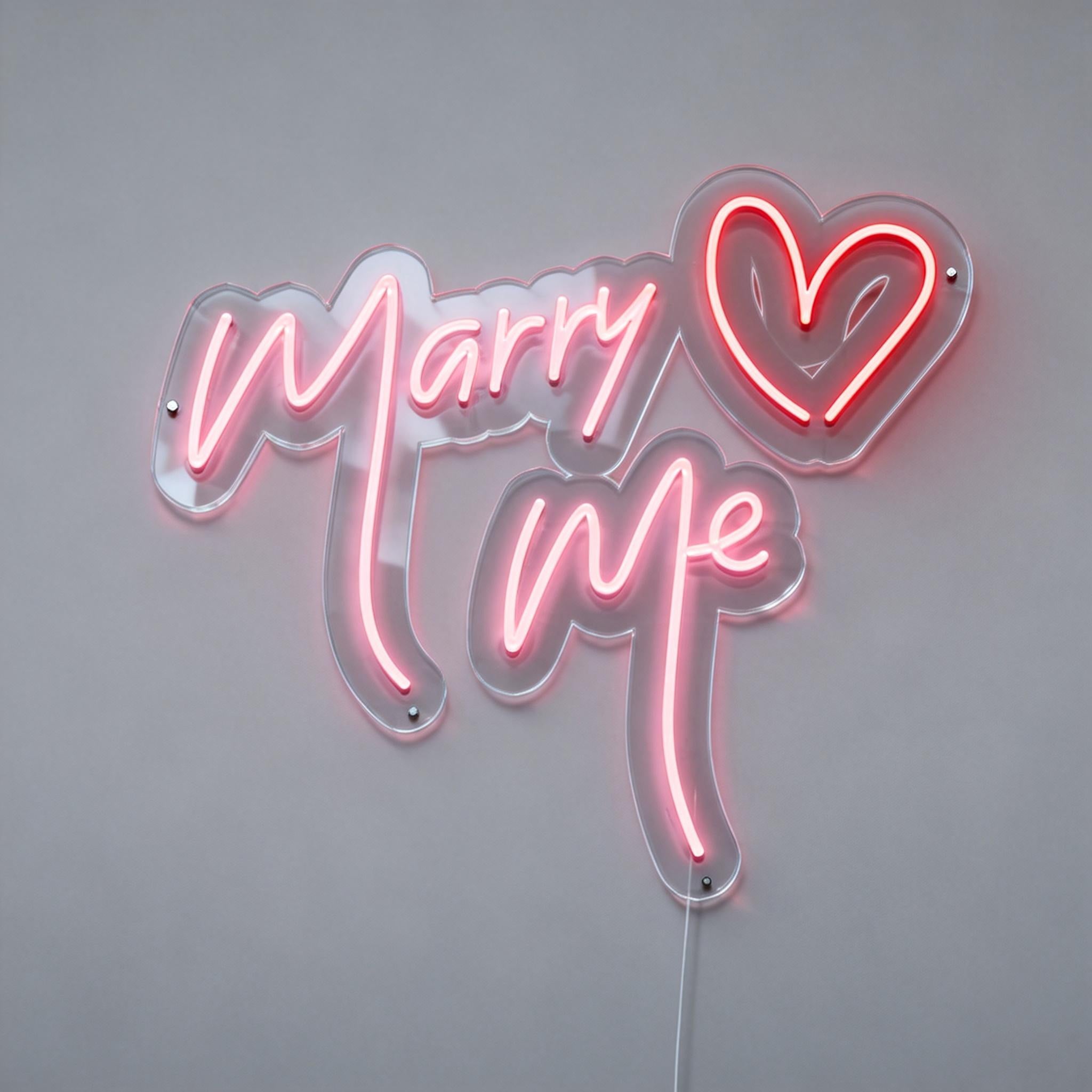 Marry Me Led Neon Sign