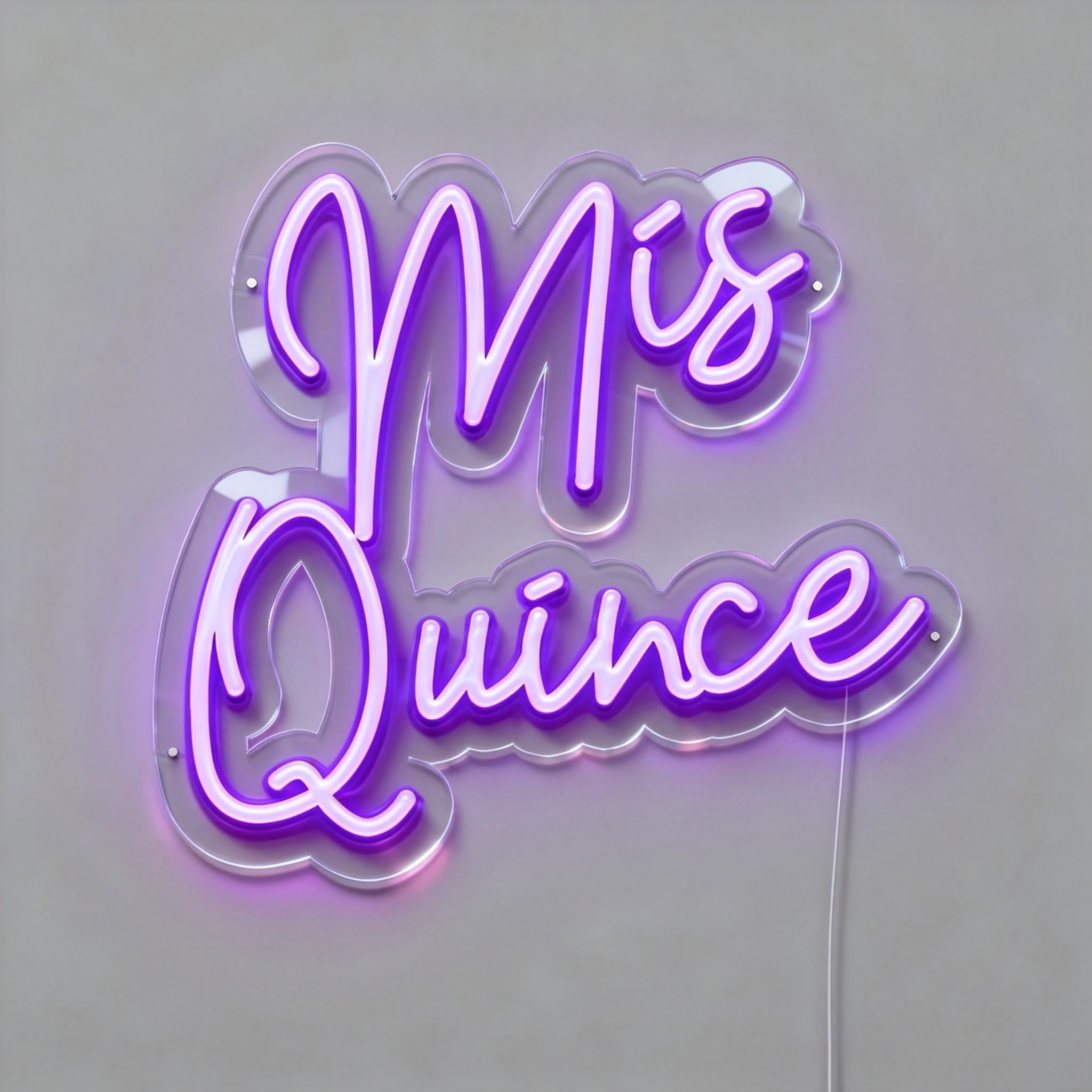 Mis Sign Mis Quince Neon Sign — NeonsignLife™ | Custom LED Neon Sign & Wall ...