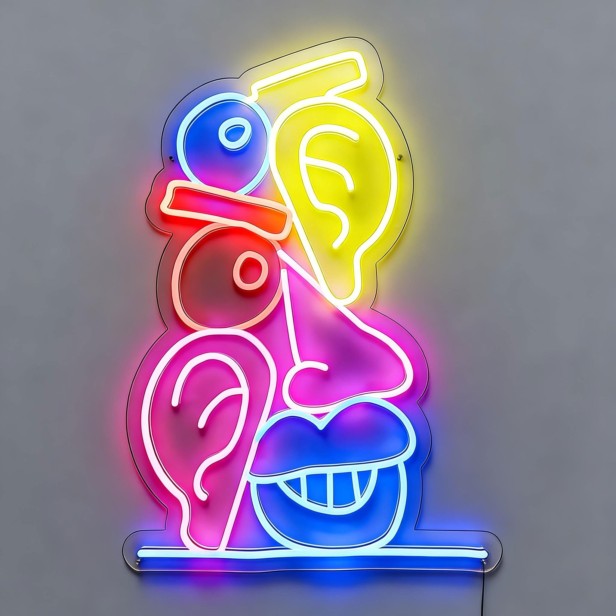 Neon Sign Art Lookers by Noir