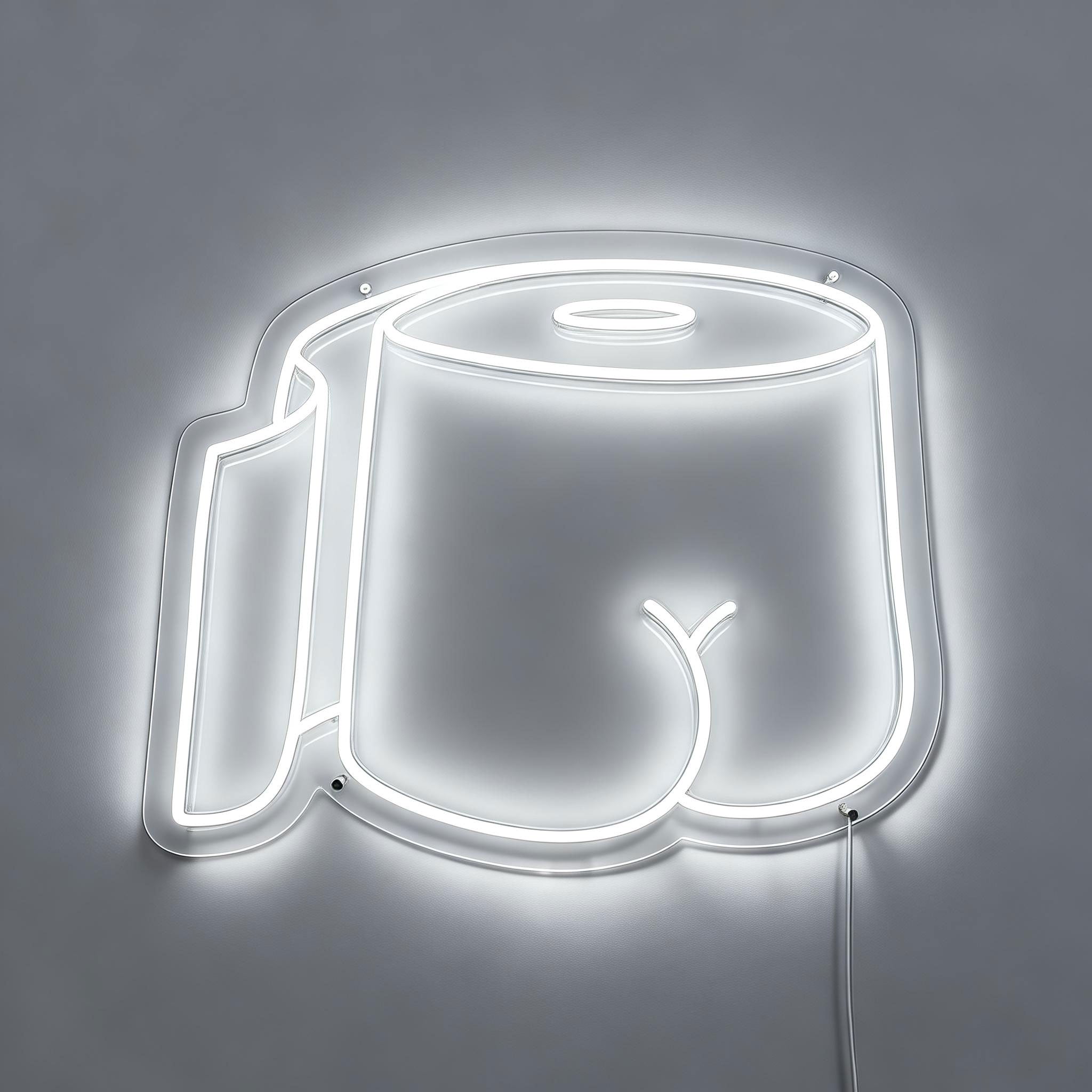 Neon Toilet Sign Butt Paper