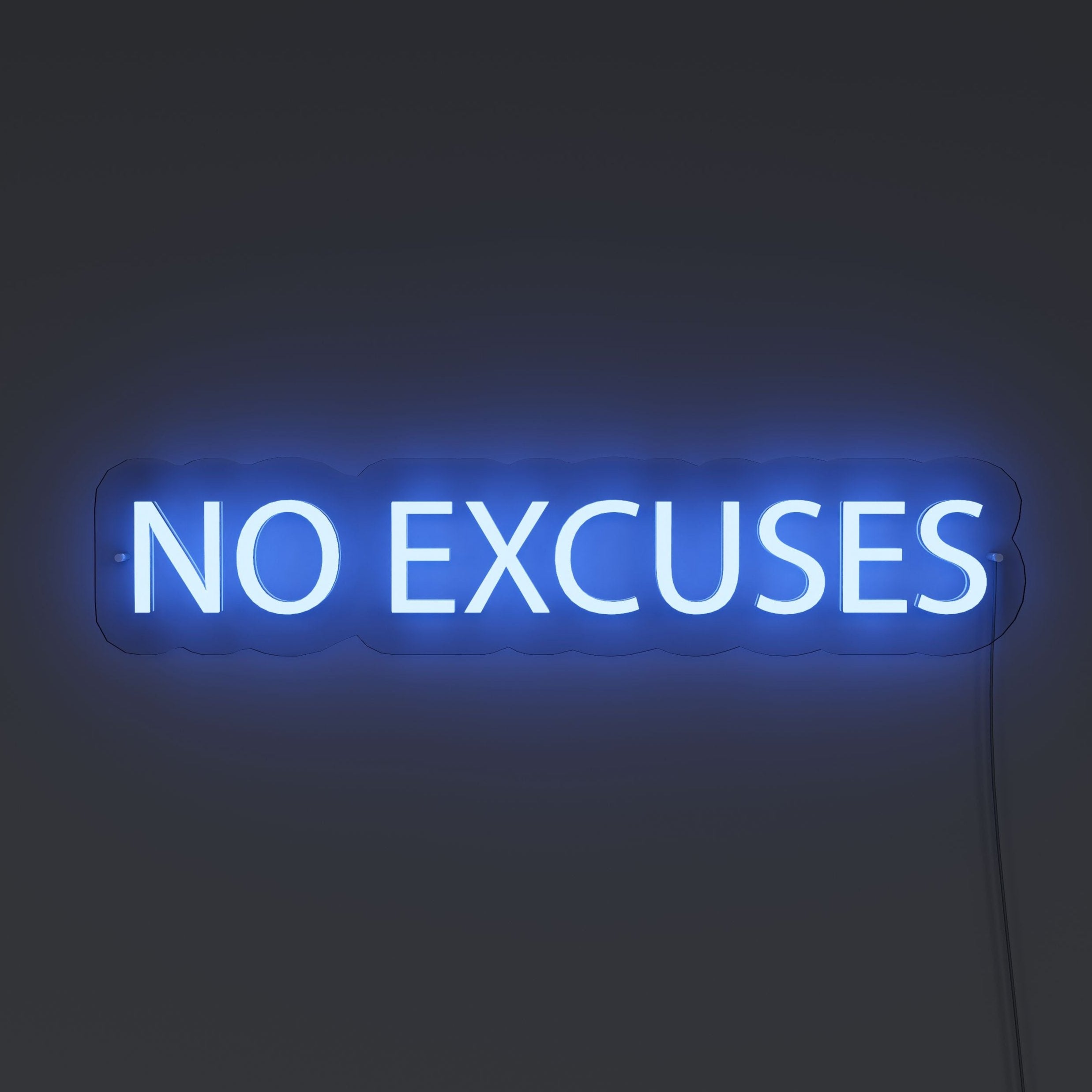 No Excuses GYM neon sign