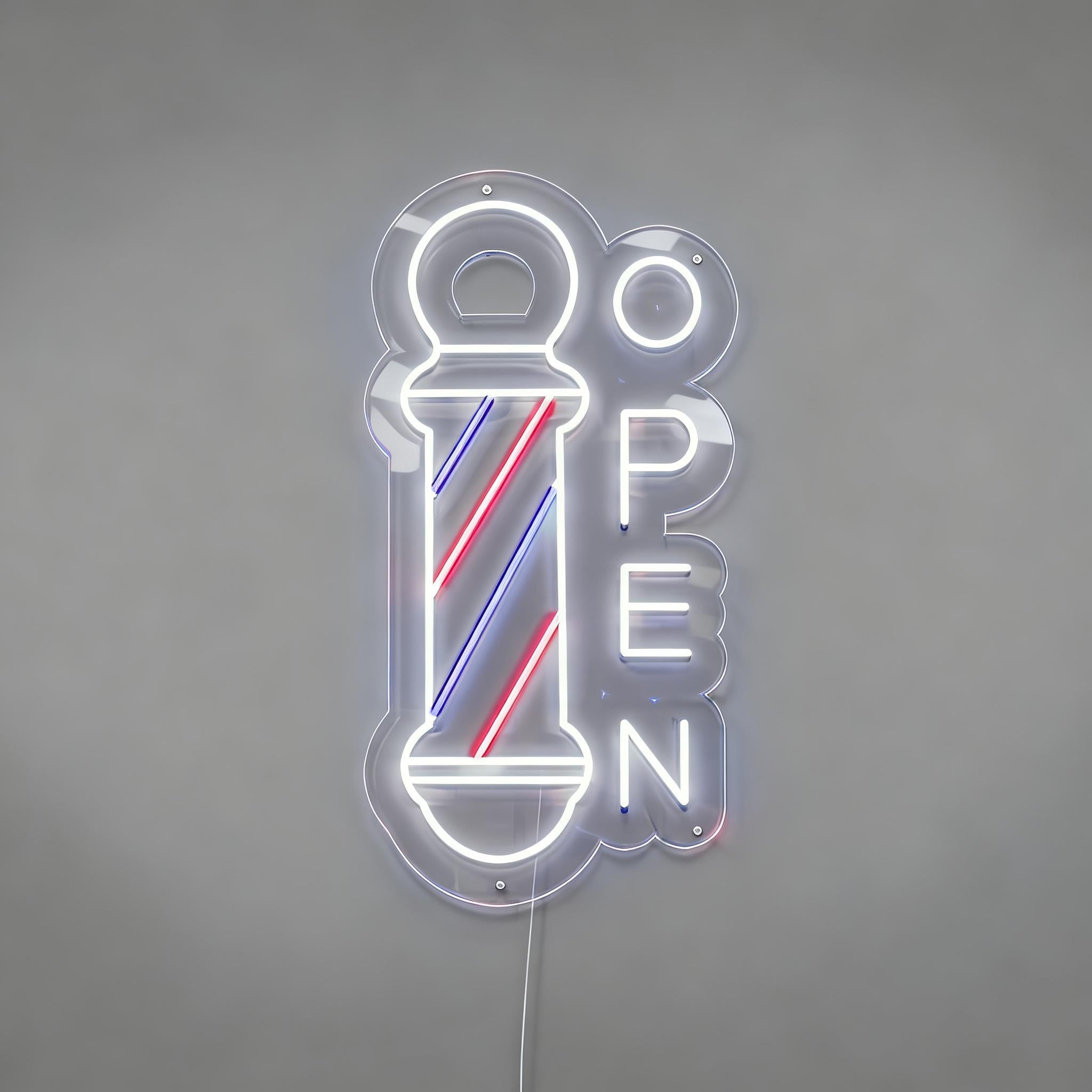 Hair Salon Open Neon Sign