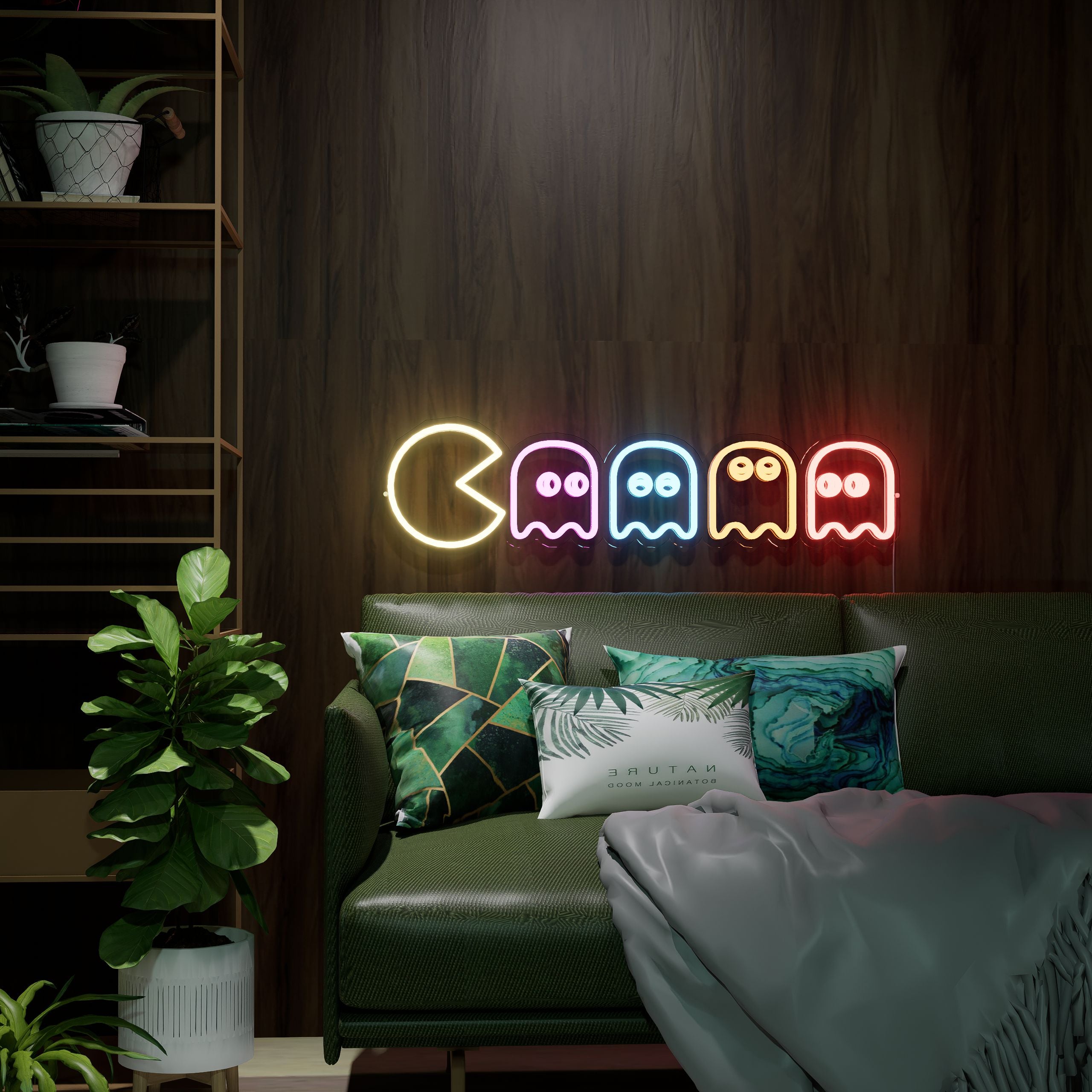 Pac Man Neon Sign — NeonsignLife™ | Custom LED Neon Sign & Wall
