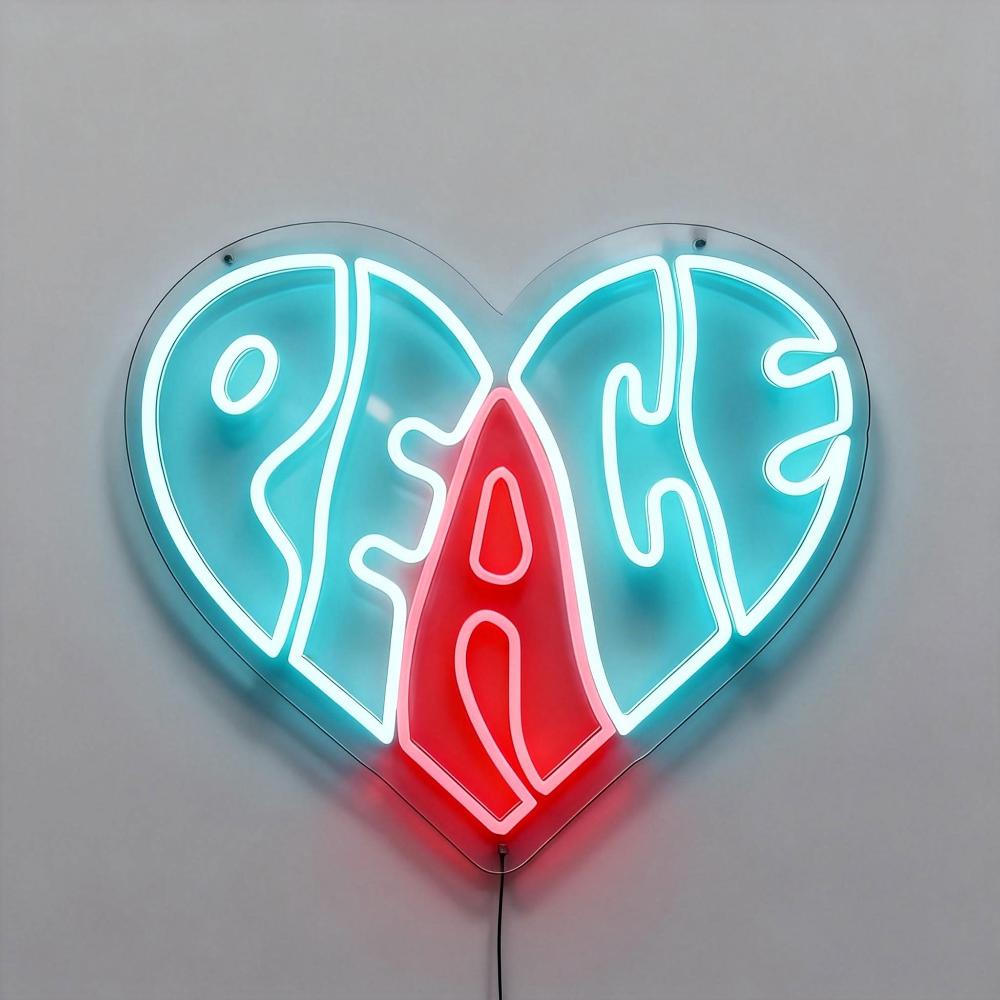 Peace in Mind Love Neon Sign