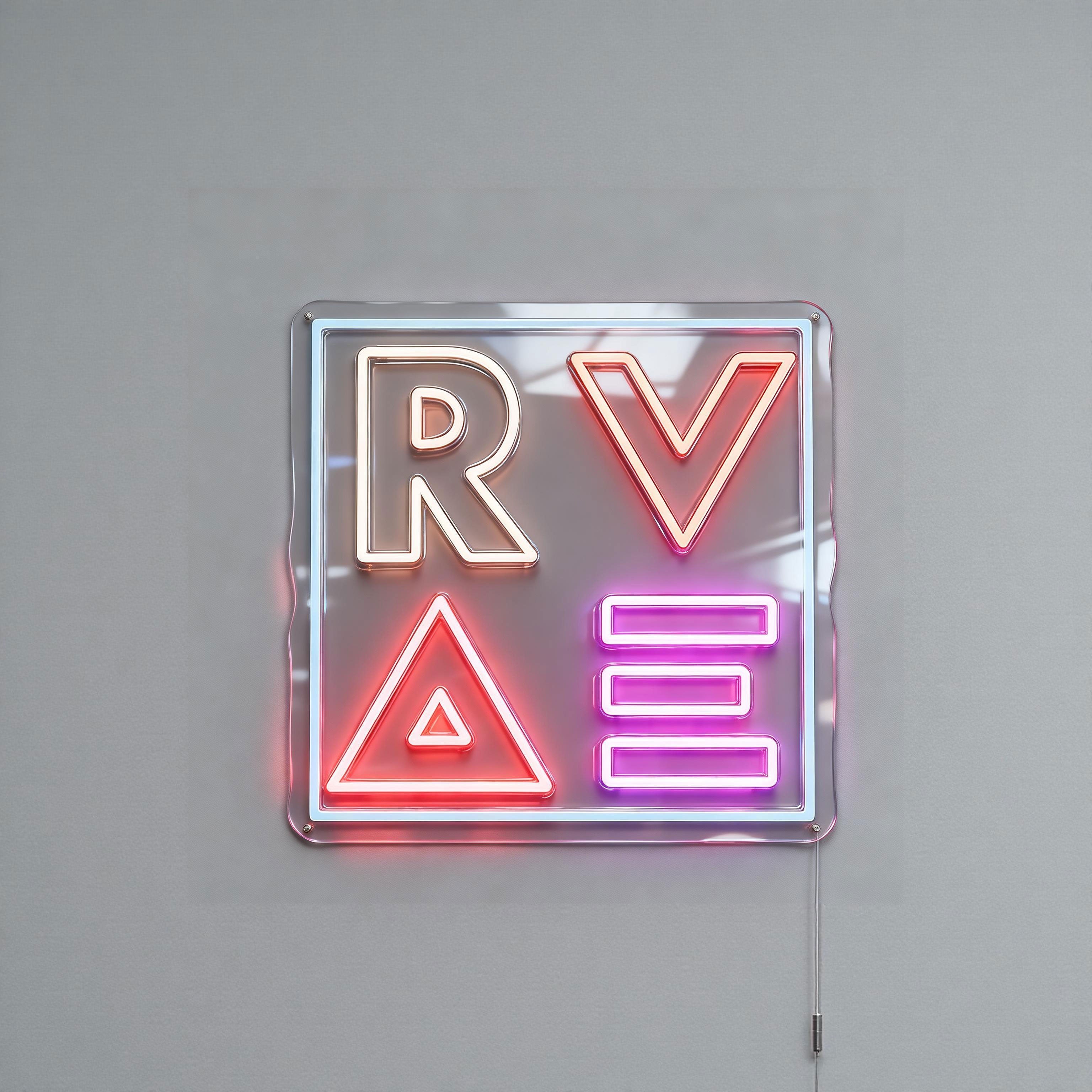 Rave Sign in Neon
