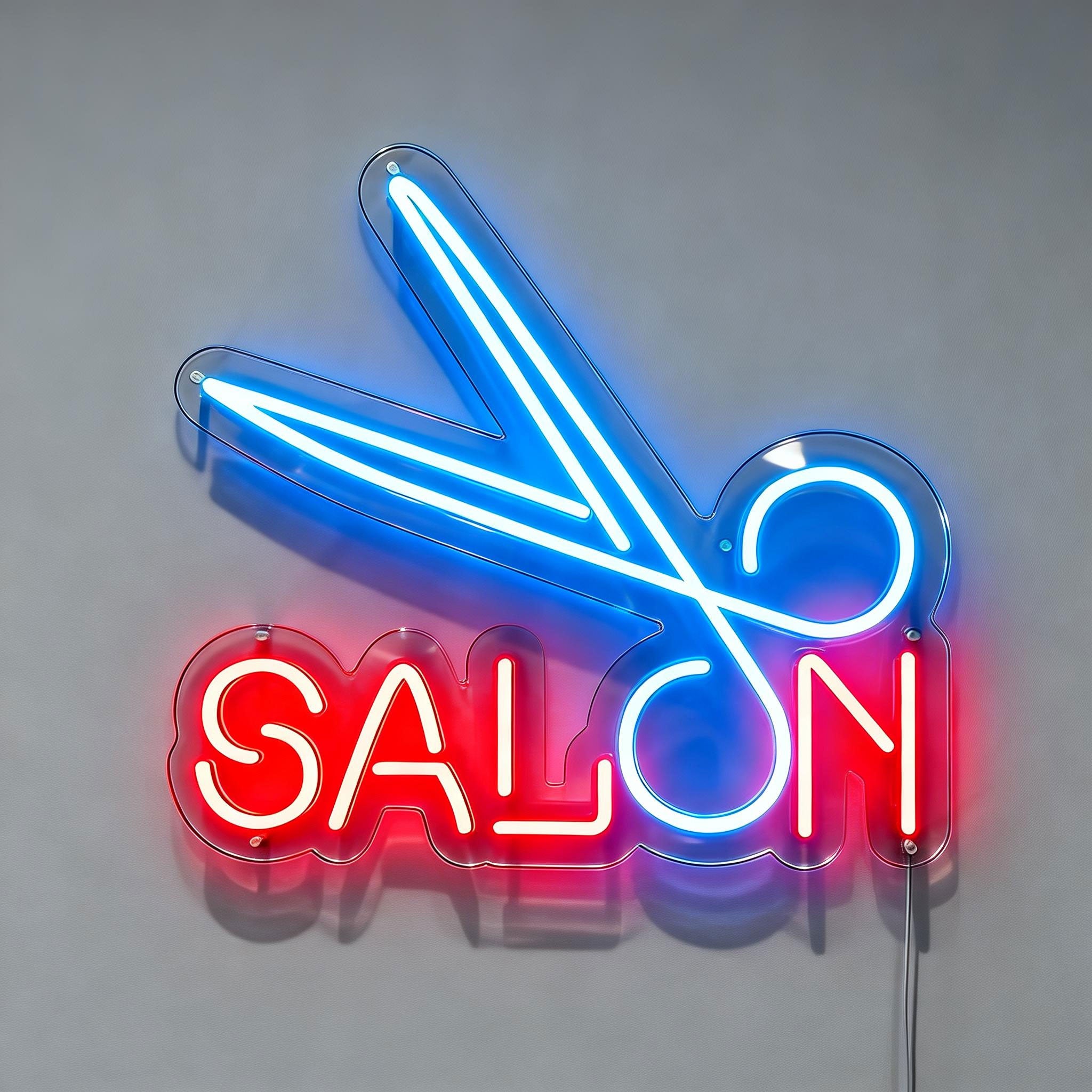 Scissors Salon Neon Signs