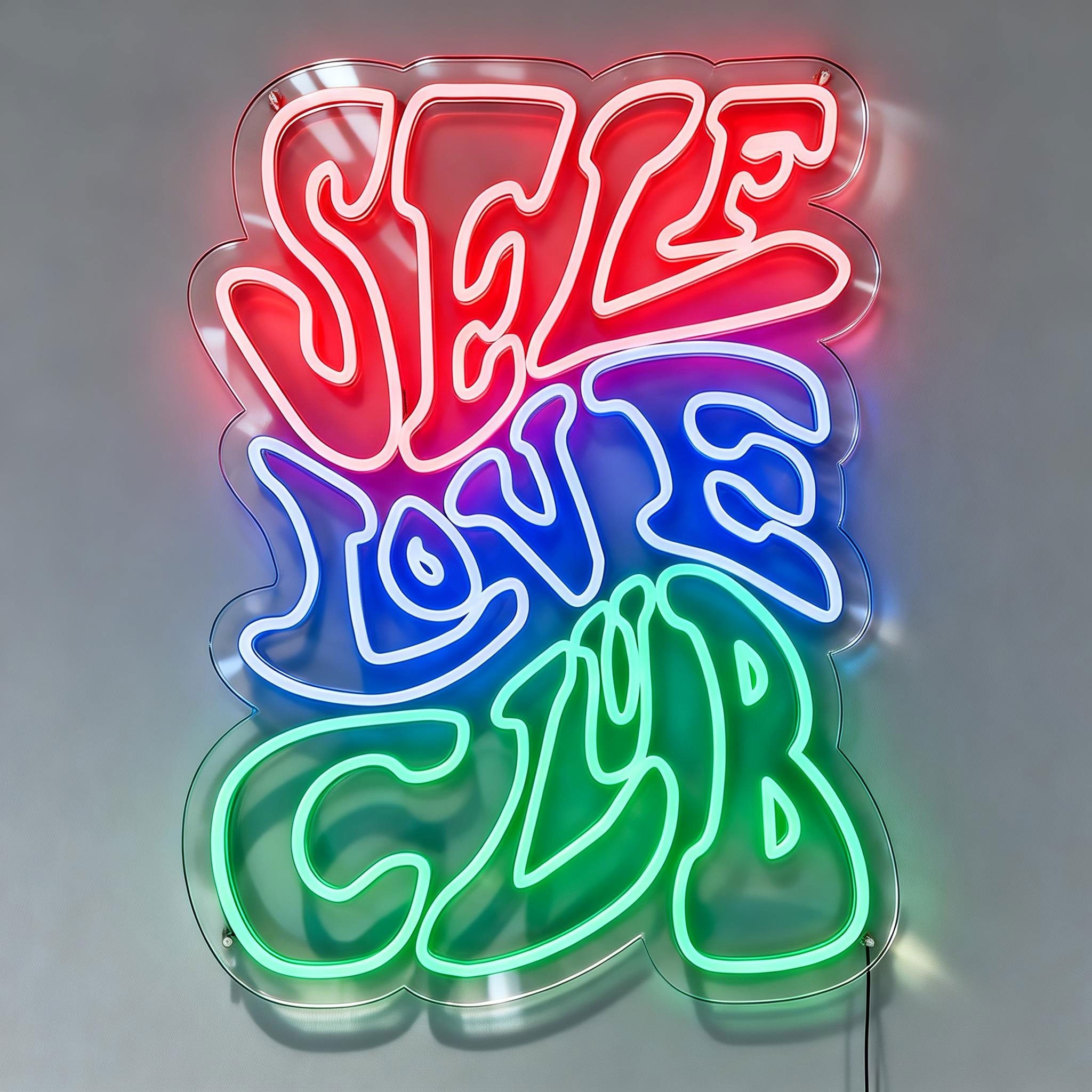 Self Love Club Neon Pub Signs