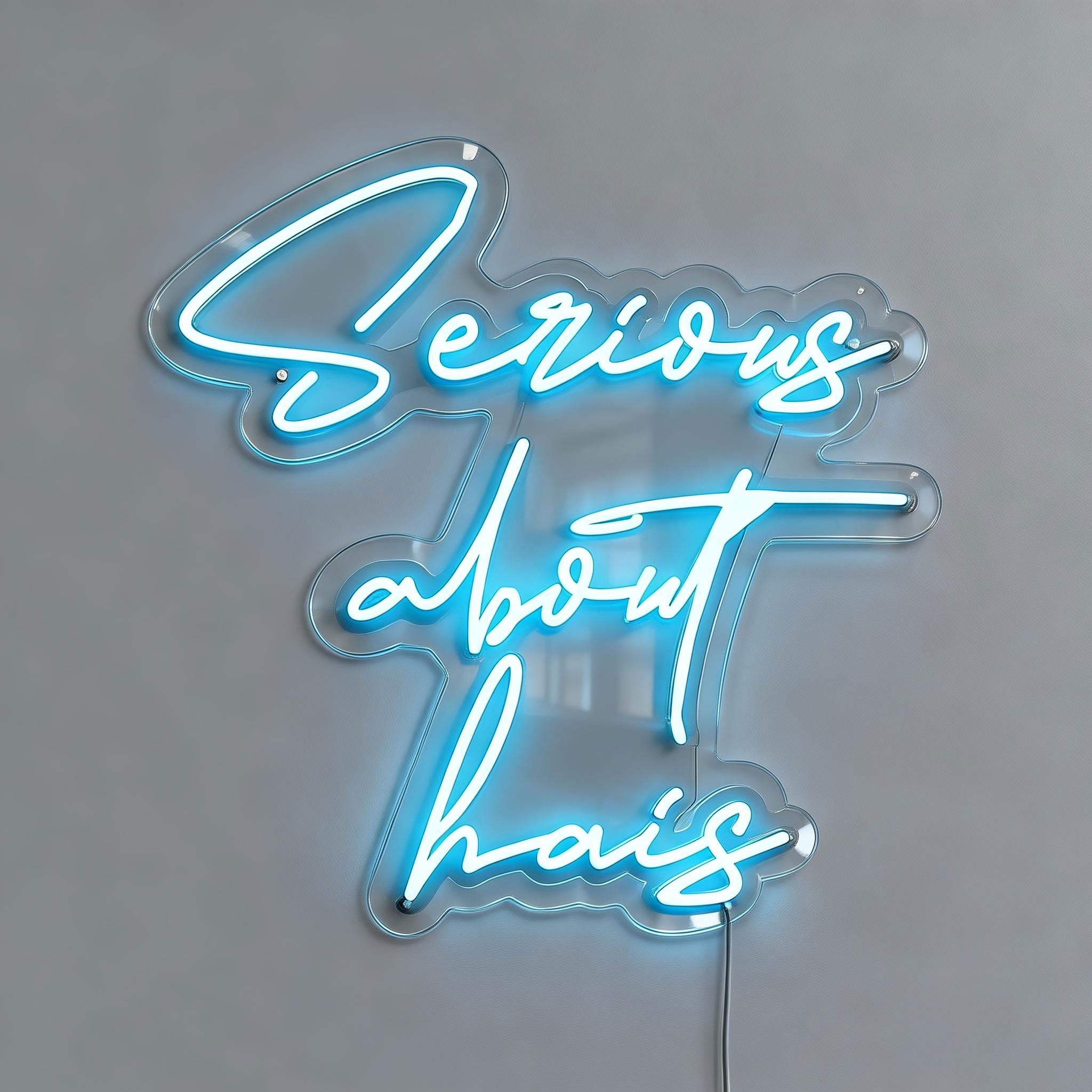 Serious About Hair Salon Neon Signs