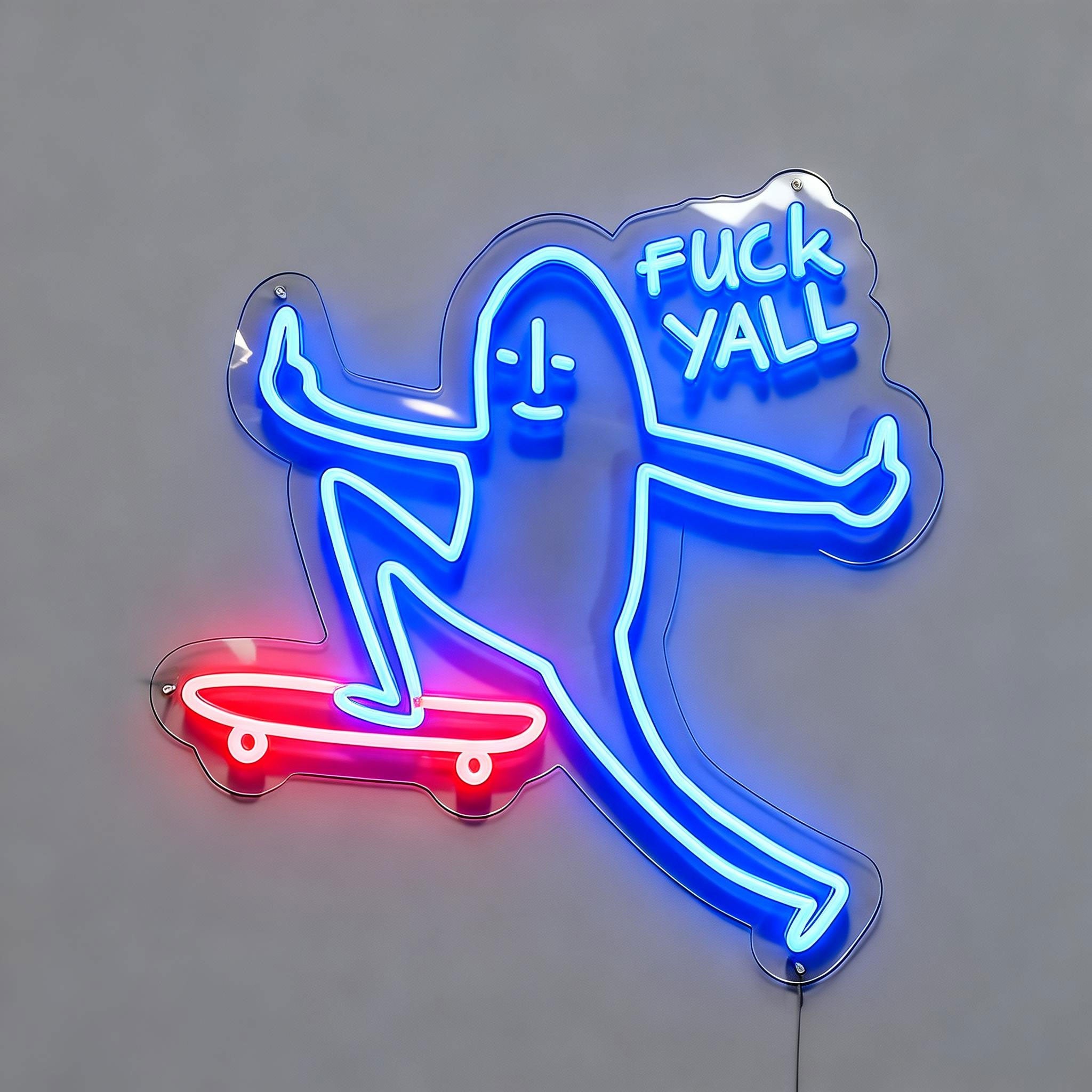 Skateboard Neon Light Signs