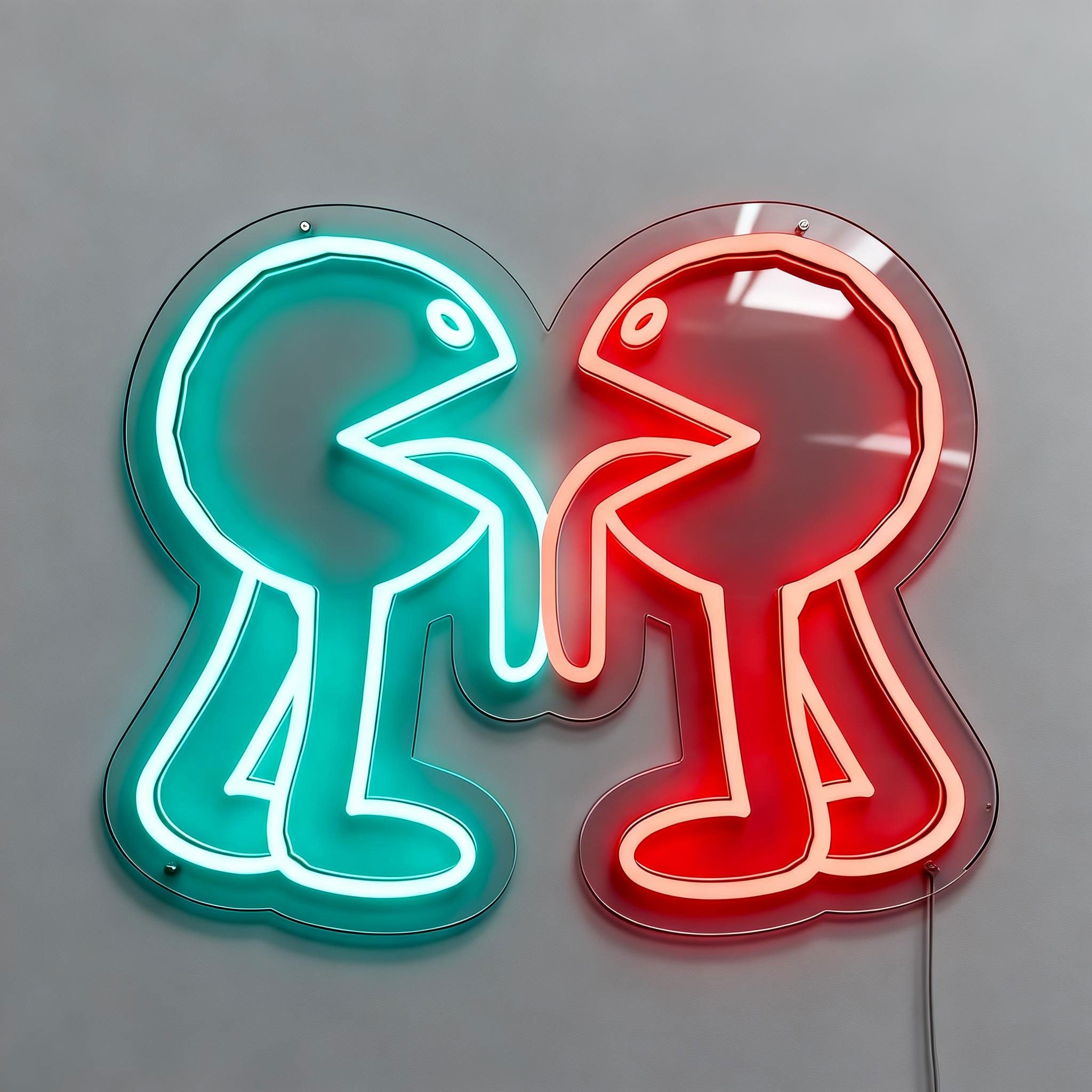 Smile Kiss Neon Sign