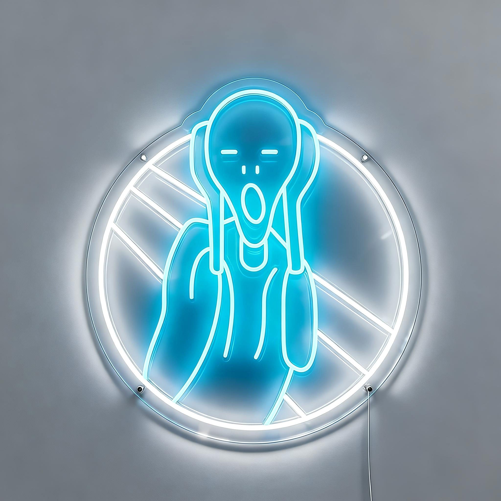 The Scream Neon Sign Art