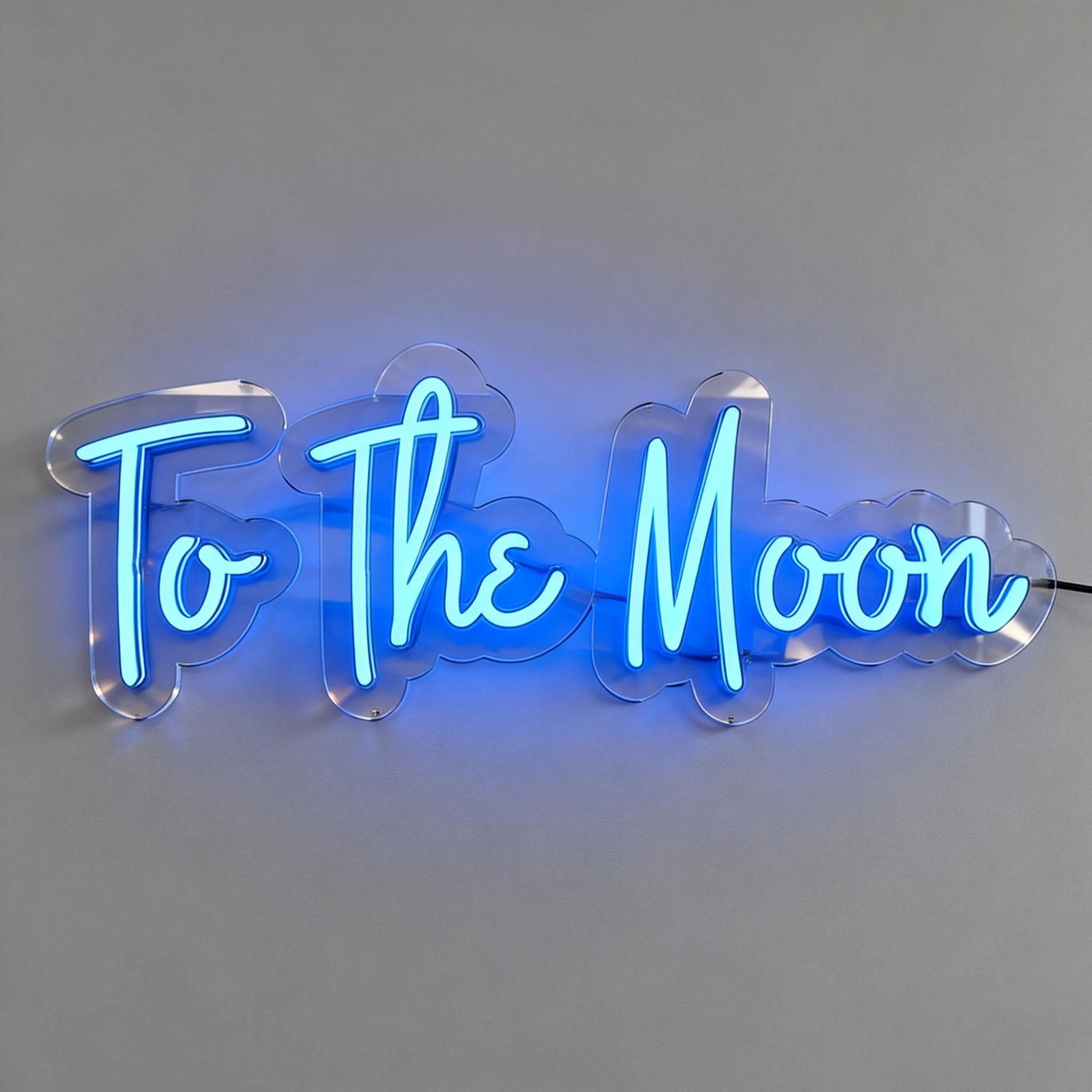 To the Moon Neon Sign