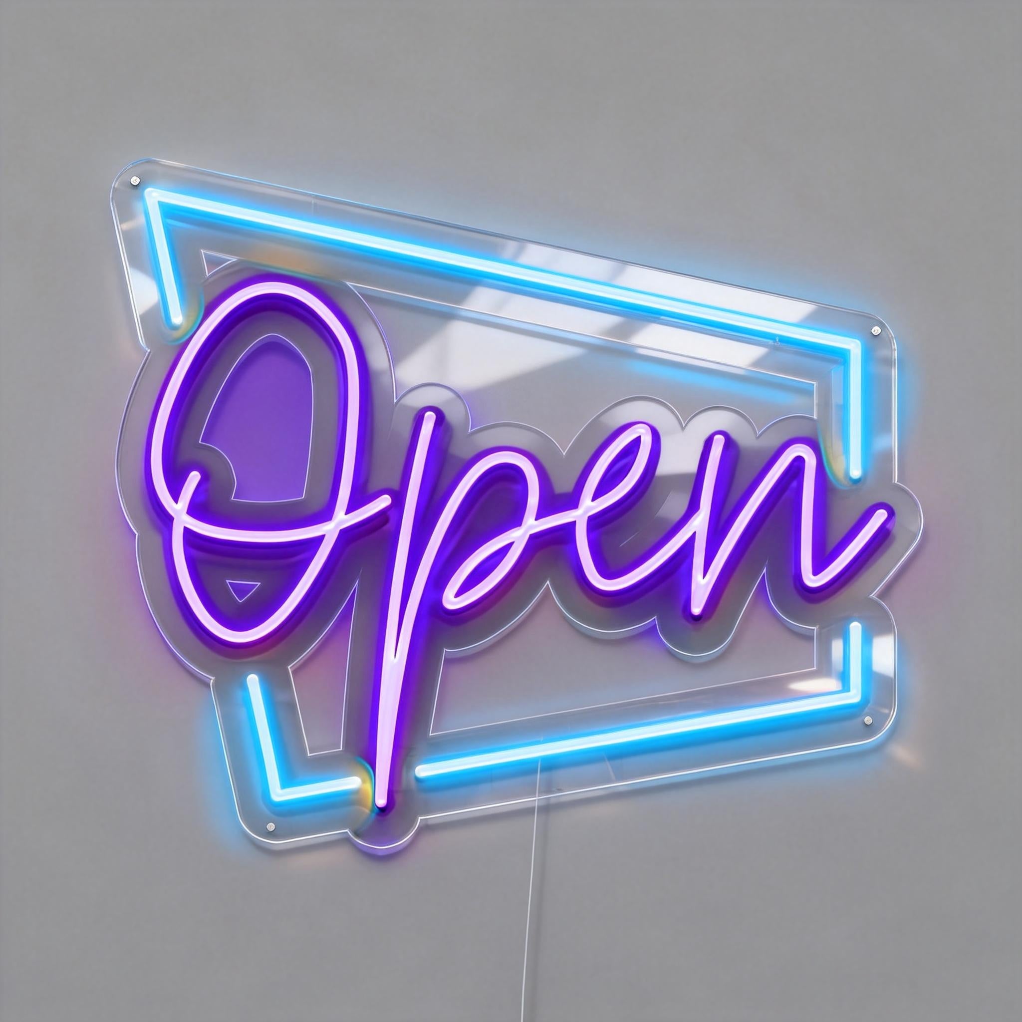 Vibrant Open Neon Sign