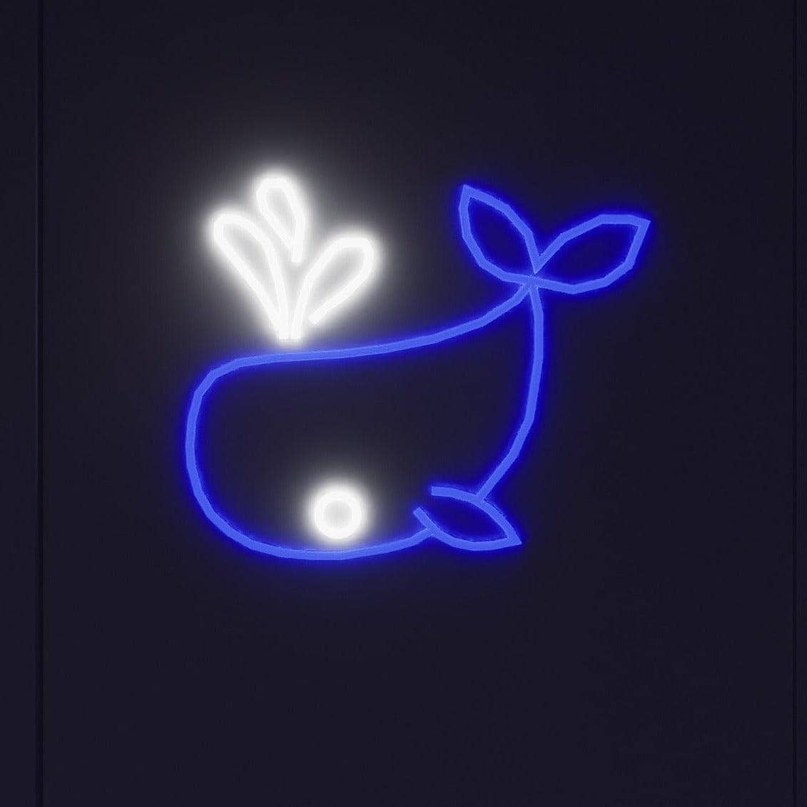 Blue-whale-neon-lights-lit-up-at-night