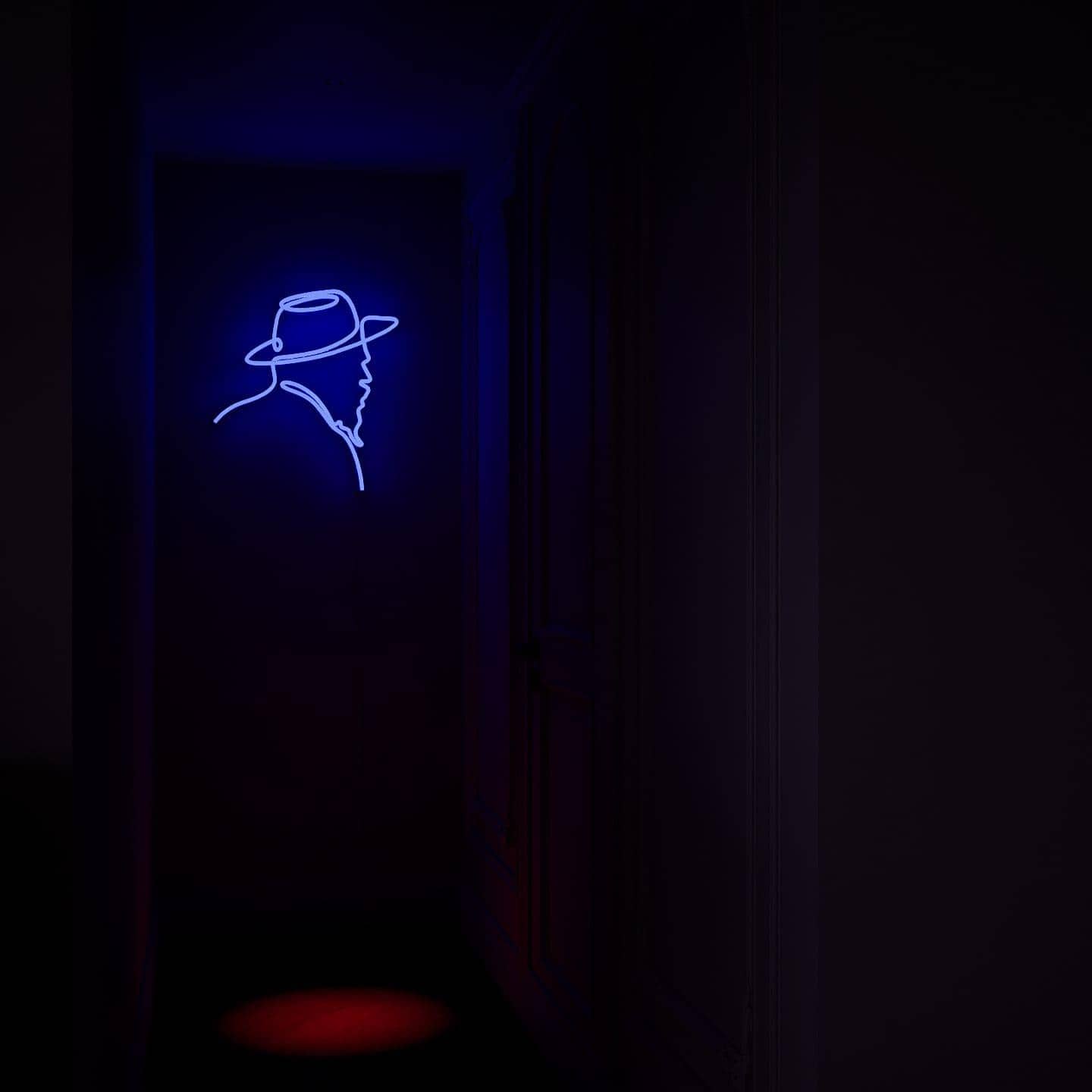 custom-neon-sign-modernism-artist-series-Pcass-oday-DodgerBlue