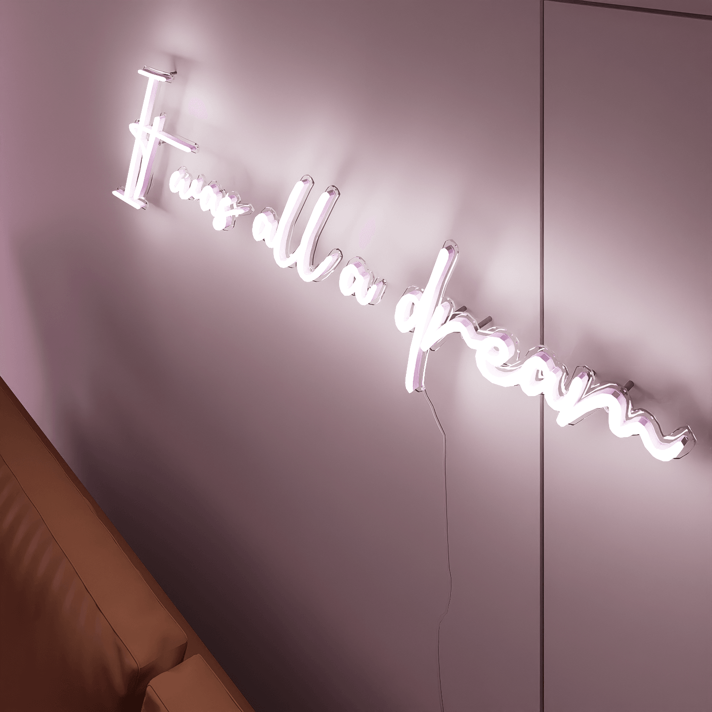 side-shot-of-lit-white-neon-lights-hanging-on-wall-for-display-it-was-all-a-dream