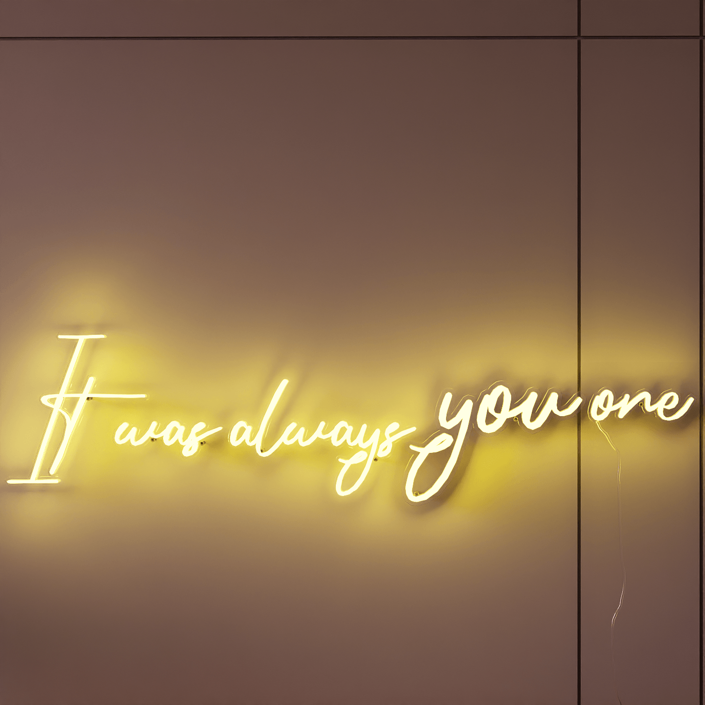 frontal-shot-of-lit-yellow-neon-lights-hanging-on-the-wall-for-display-it-was-always-you-one