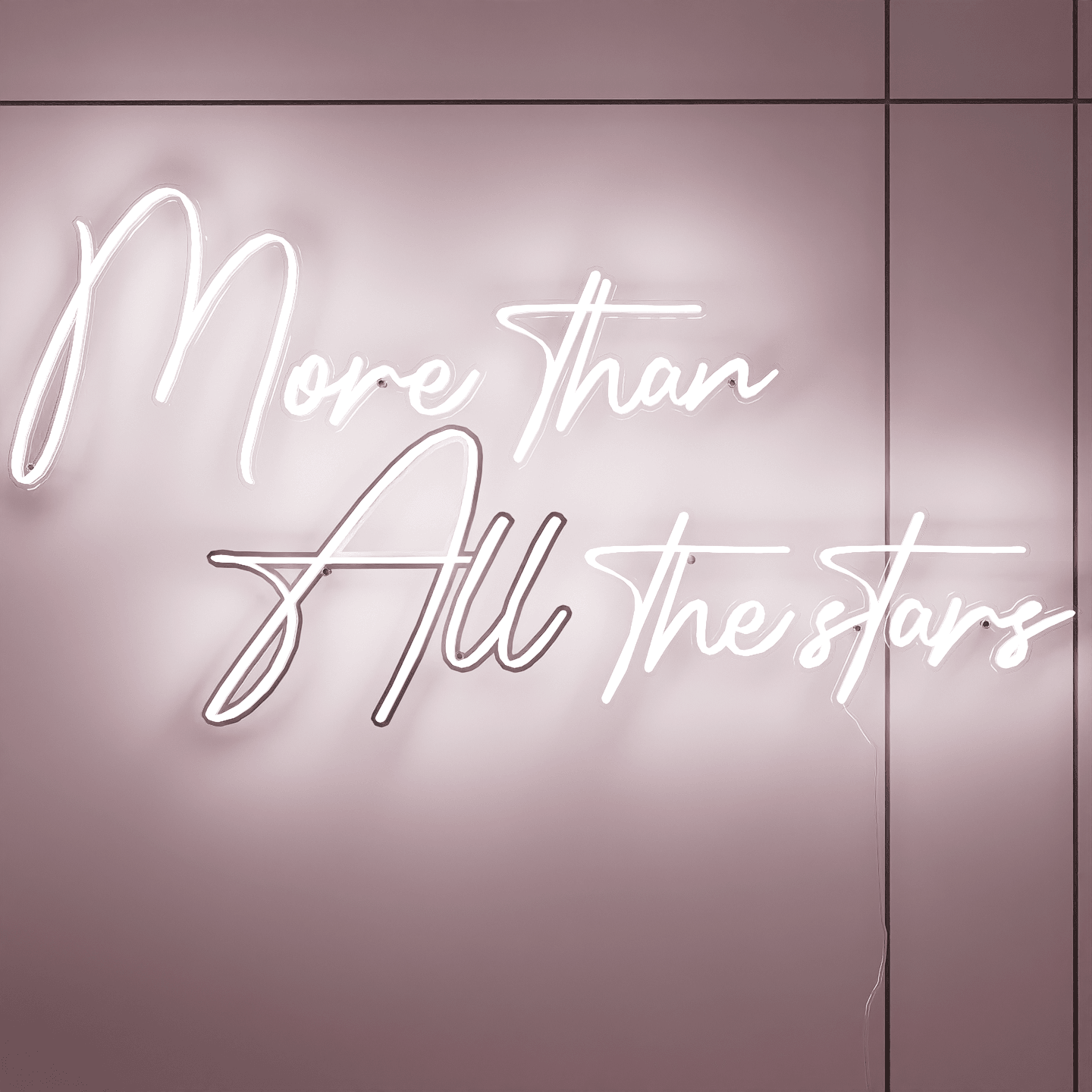 LED Neon Sign-More Than All the Stars