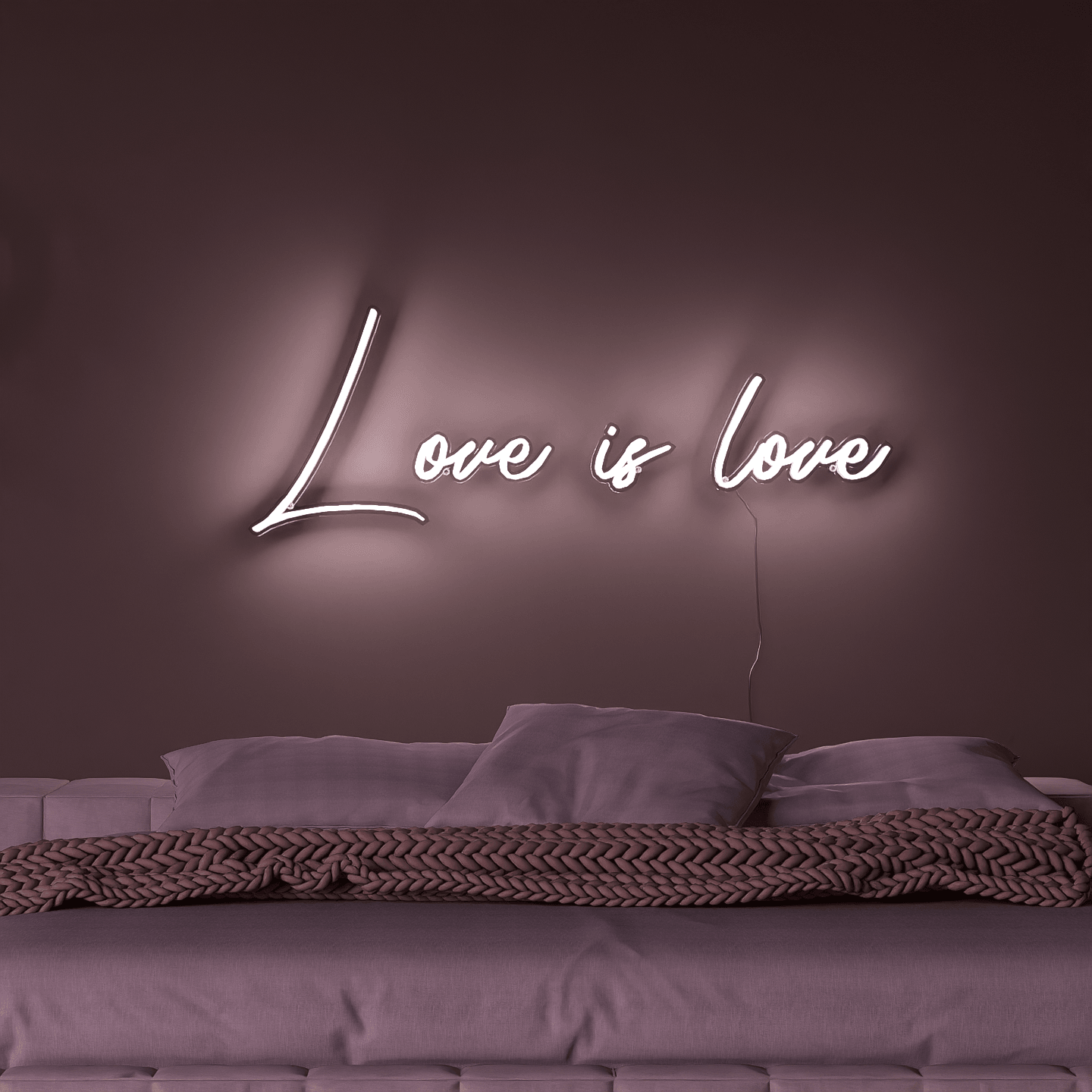 frontal-shot-of-lit-white-neon-lights-hanging-on-wall-for-display-love-is-love