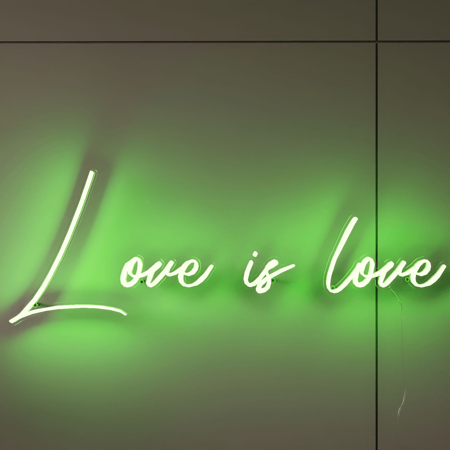 light-green-neon-lights-hanging-on-wall-for-display-love-is-love