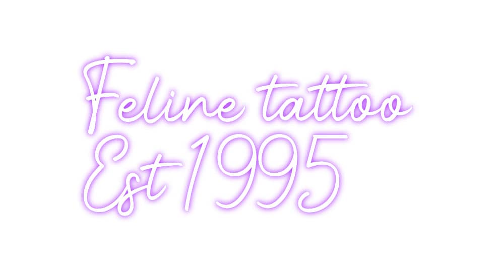 Custom Sign Metric Units Feline tattoo...