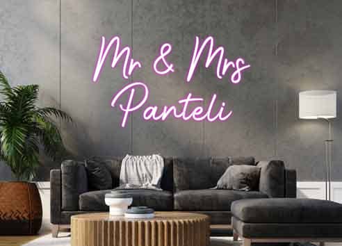 Custom Sign Metric Units Mr & Mrs
Pan...