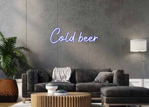 Custom Sign Imperial Units Cold beer