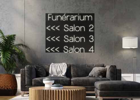 Custom Sign Metric Units Funérarium 
...