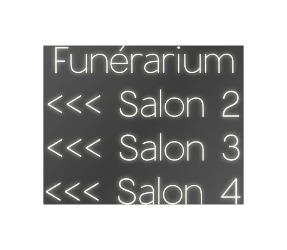 Custom Sign Metric Units Funérarium 
...