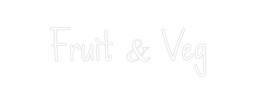 Custom Sign Metric Units Fruit & Veg