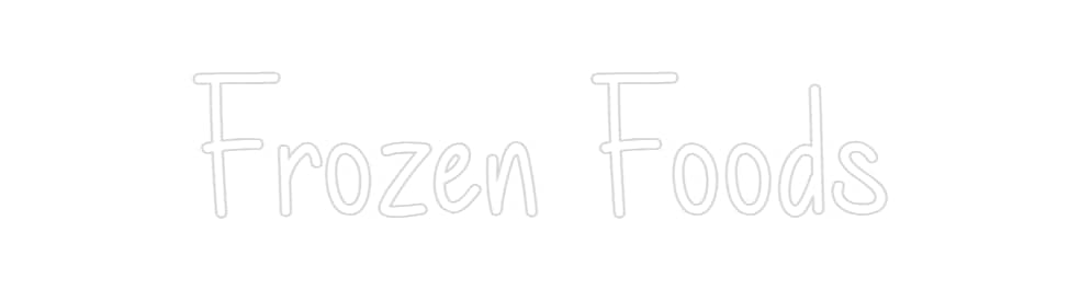 Custom Sign Metric Units Frozen Foods