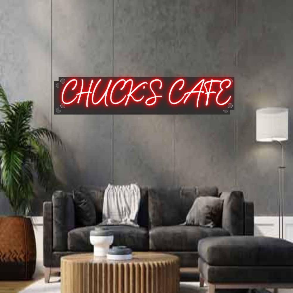 Custom Sign Imperial Units CHUCK'S CAFE