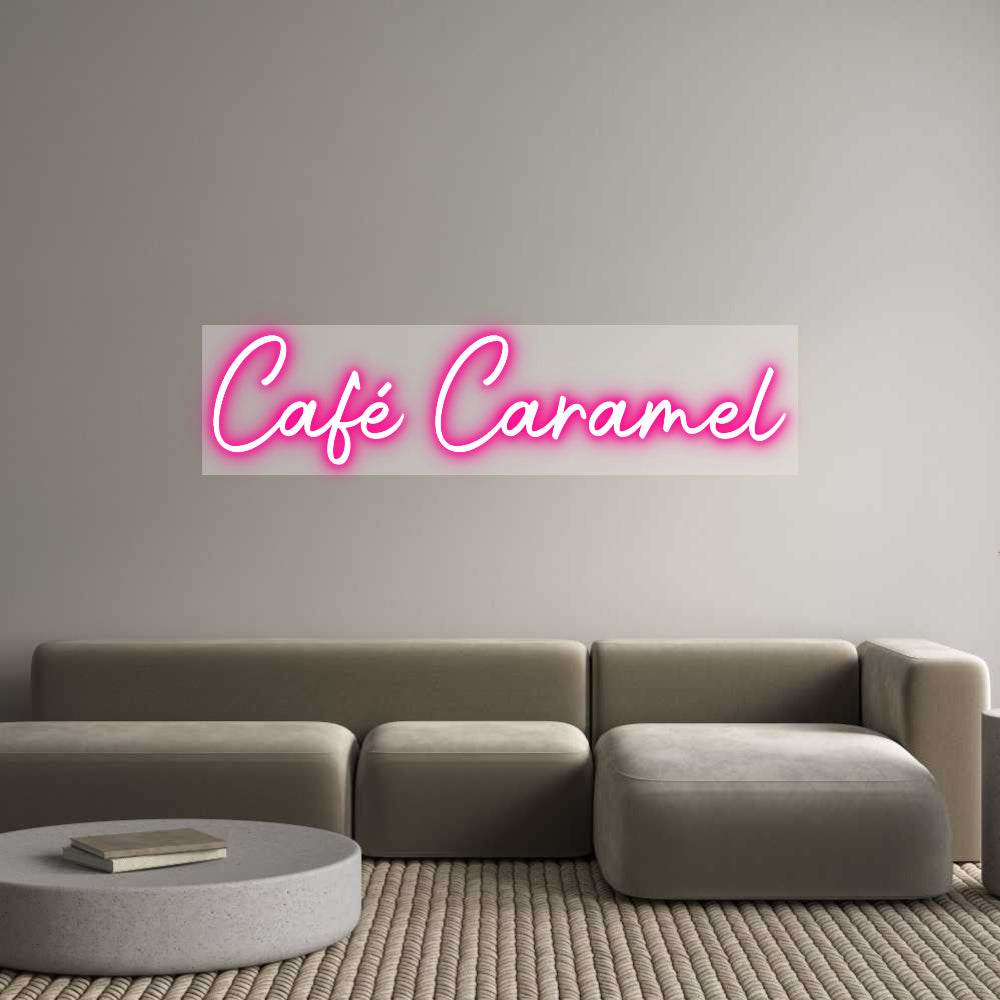 Custom Sign Multiple Color Units Café Caramel