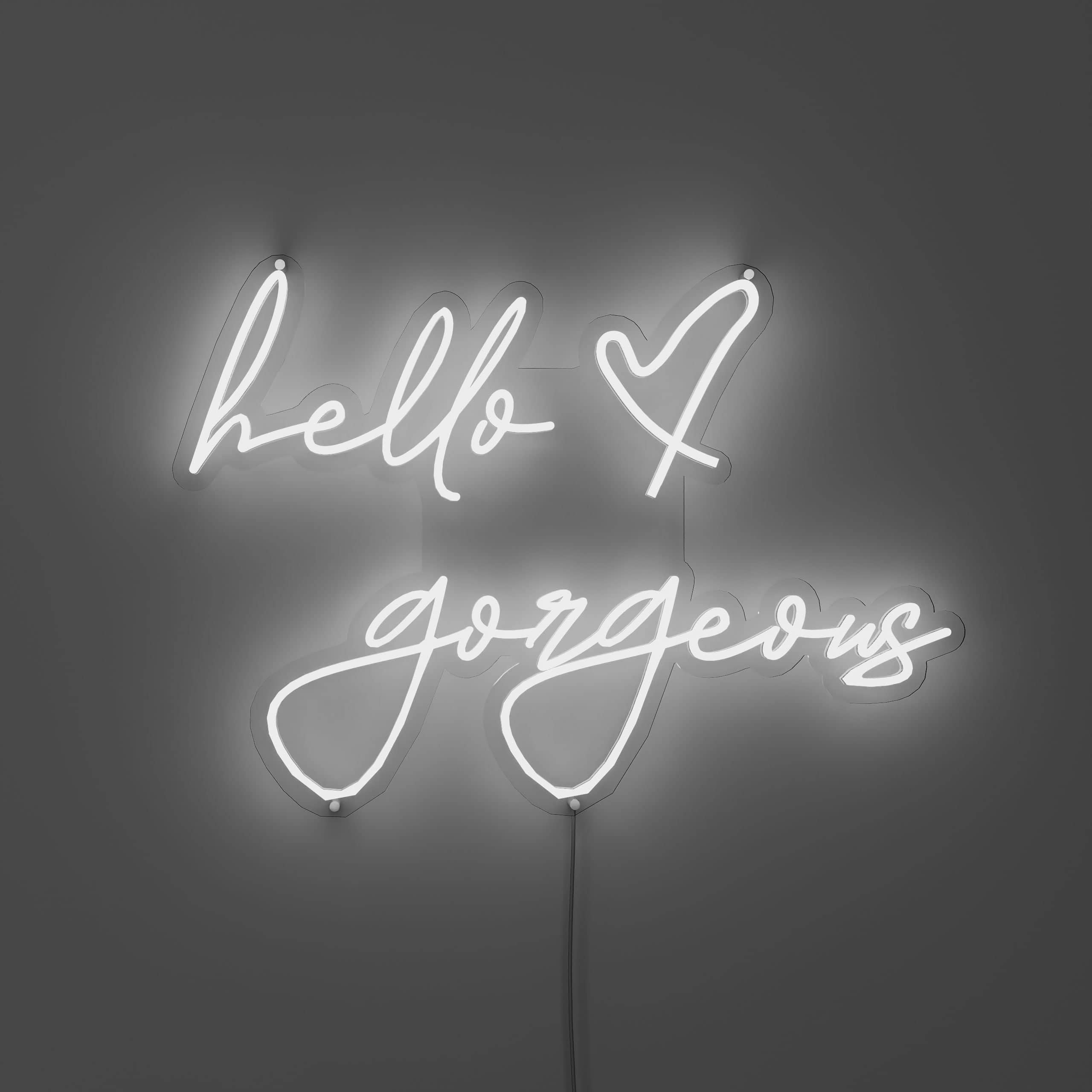 hello gorgeous neon sign — NeonsignLife™ | Custom LED Neon Sign & Wall ...