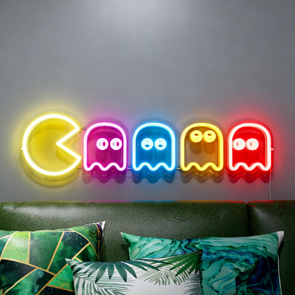 Pac Man Neon Sign