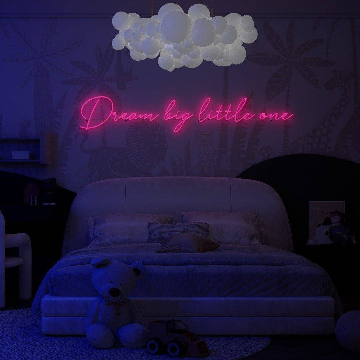 dimensional-picture-of-pink-neon-lights-lit-up-in-the-dark-for-display-in-the-bedroom-dream-big-little-one