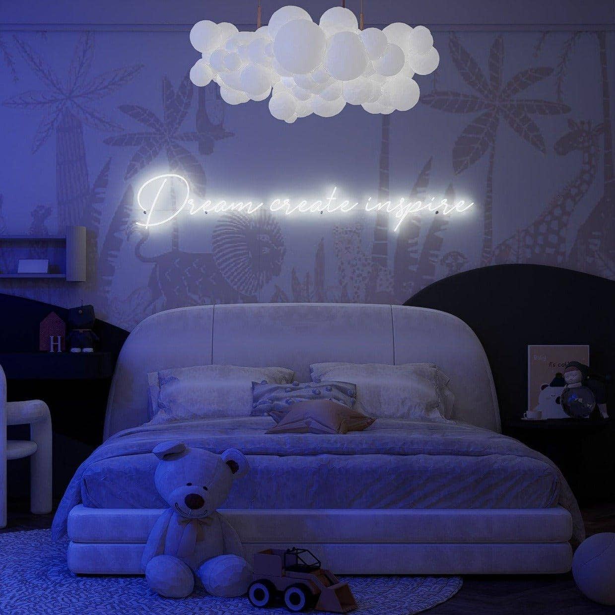 white-neon-lights-are-lit-up-and-displayed-in-the-bedroom-at-night-dream-creat-inspire