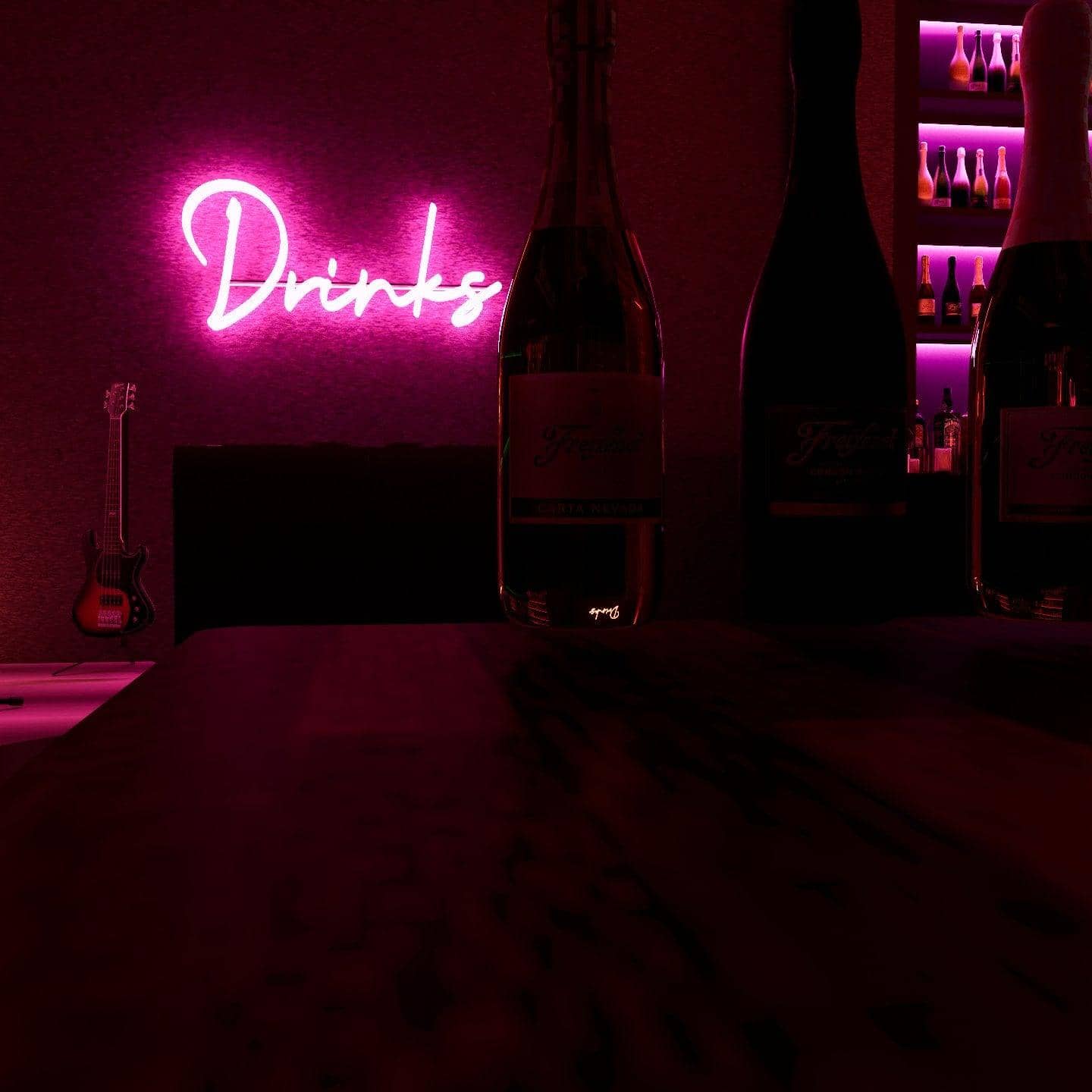 pink-neon-light-hanging-on-the-wall-drinks