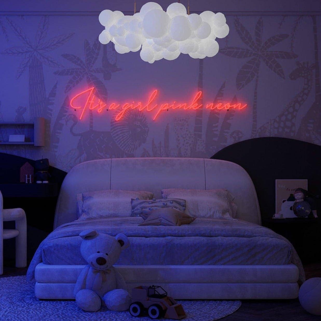red-neon-lights-lit-up-at-night-and-hung-on-the-wall-for-display-it's-a-girl-pink-neon