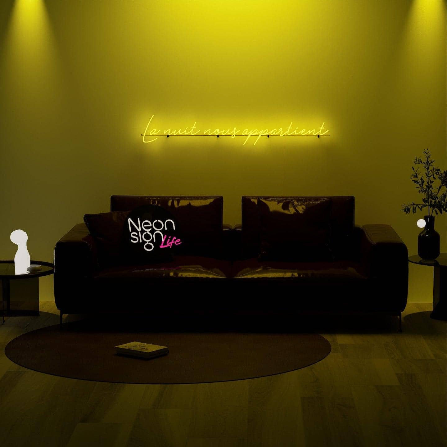 golden-neon-lights-illuminated-at-night-and-hung-on-the-wall-for-display-la-nuit-nous-appartient