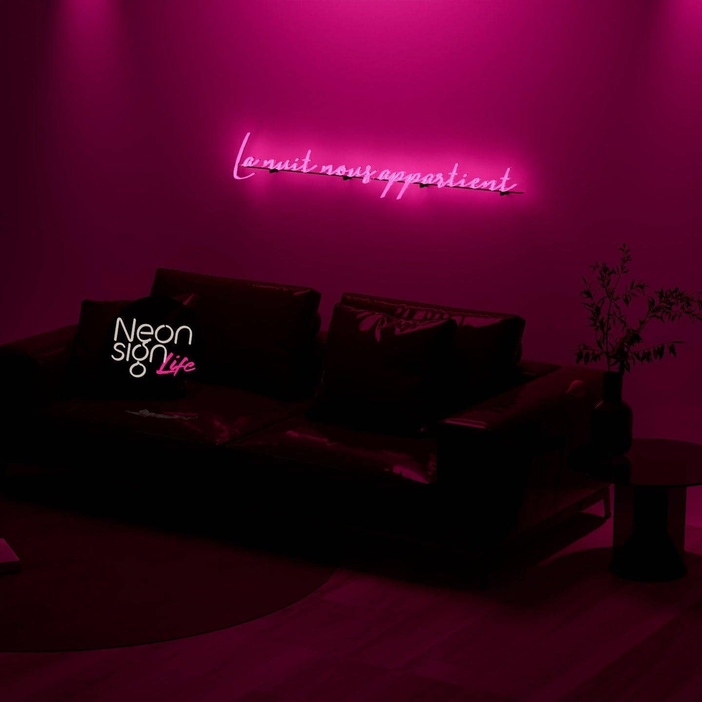 dark-night-lit-pink-neon-lights-hanging-on-the-wall-for-display-la-nuit-nous-appartient-la-nuit-nous-appartient