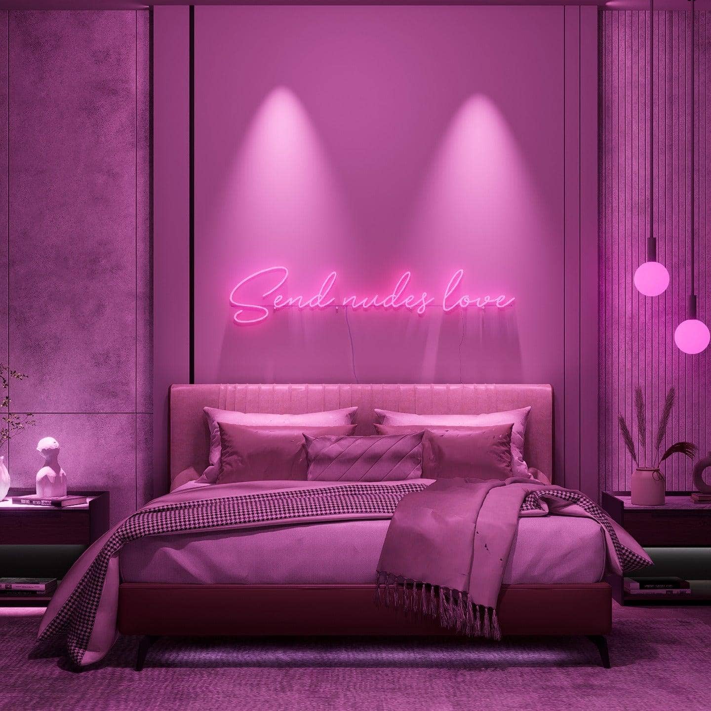 dark-night-lit-pink-neon-lights-hanging-on-the-wall-for-display-send-nudes-love