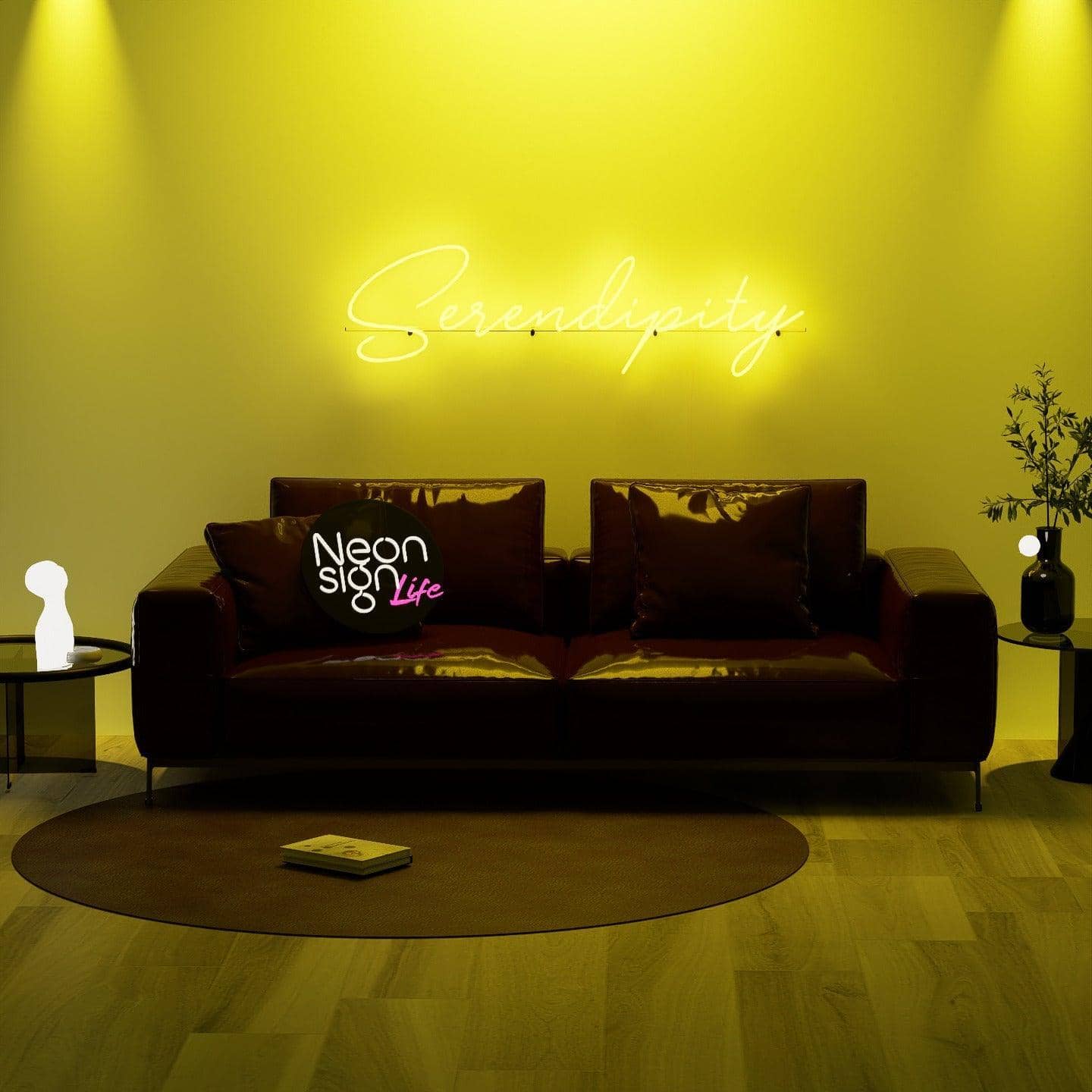 golden-neon-lights-illuminated-in-the-dark-and-hung-on-the-wall-for-display-srendipity